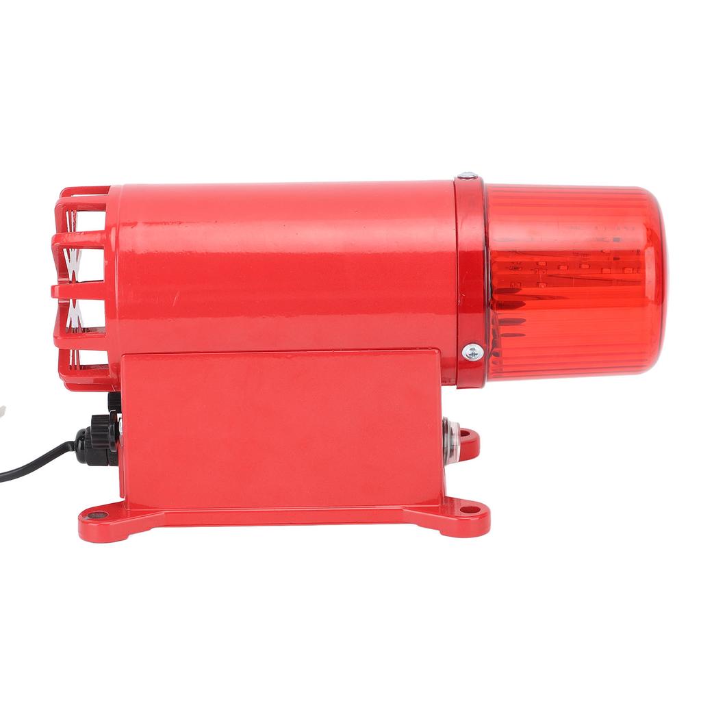 Industrial Alarm High Decibel Horn Sound Light Alarm 3 Volume Adjustment Warning Lamp for Outdoor Port Crane US Plug