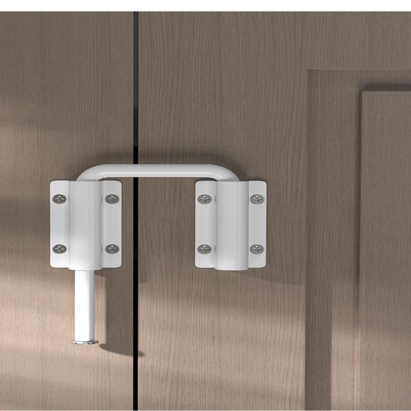 1Pcs Durable Aluminum Alloy Door Latch Lock 90/180 Degree Gate Latch Safety Anti-Theft Buckle Door Bolts Door Buckle Hardware