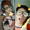 Frames Men Women Funny Cosplay Glasses Cartoon Eye's Wear for Mischief Fancy Party Holiday
