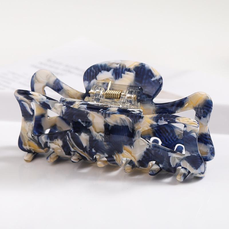 Hohler Essigsäure-Clip texturierter Temperament-Haarclip fortschrittlicher Farb-Haarclip Haaraccessoires praktischer Haifisch-Clip