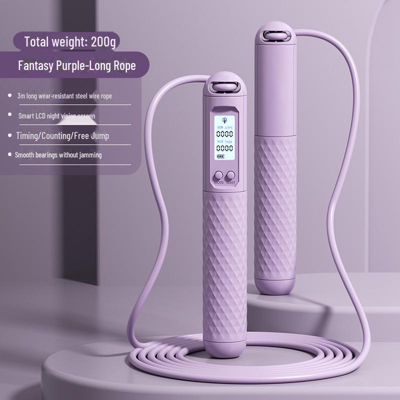 

Интеллектуальная утяжеленная скакалка без каната для фитнеса взрослых и сжигания жира в помещении