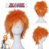 Bright Bleach Kurosaki Ichigo Wig Cosplay Hairpiece Adult Party Prop