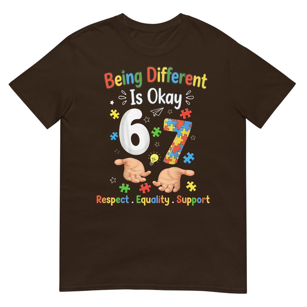 Six Seven Autism Awareness 67 Unisex Unisex Kids Boys Autism TShirt