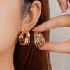 Light Luxury Geometric Circle Earrings – Simple & Fashionable, Perfect for Daily Wear & All Outfits