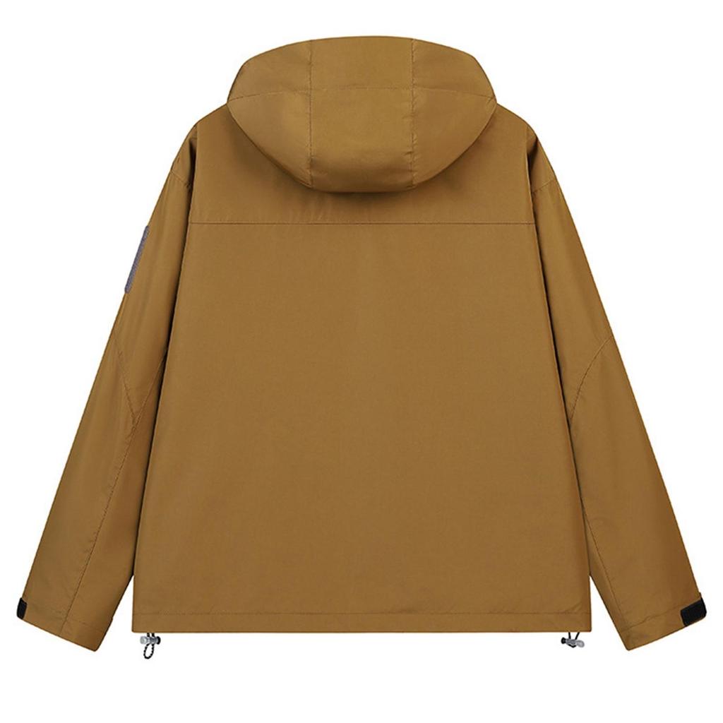 Unisex Autumn Casual Sports Windproof Jacket Zipper Workwear Jacket