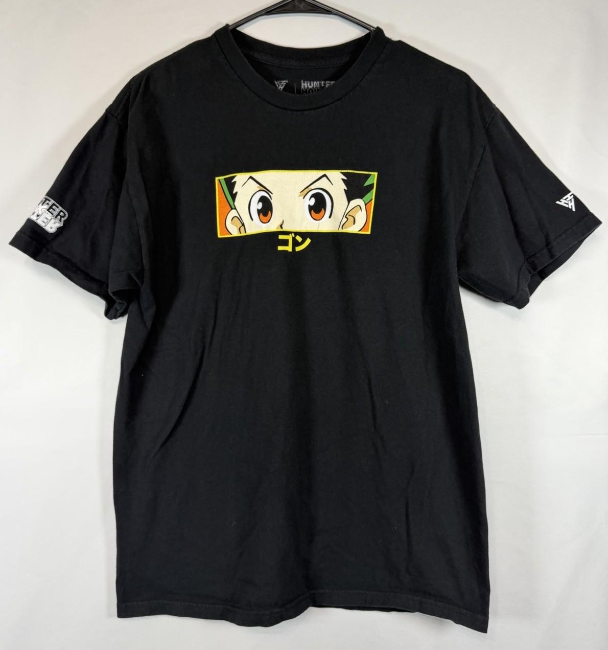 Hypland X Hunter Killua Graphic Black Anime Tee Men’s L Unisex T-Shirt XXL