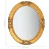 VidaXL Miroir mural style baroque 50x60 cm Doré 320349