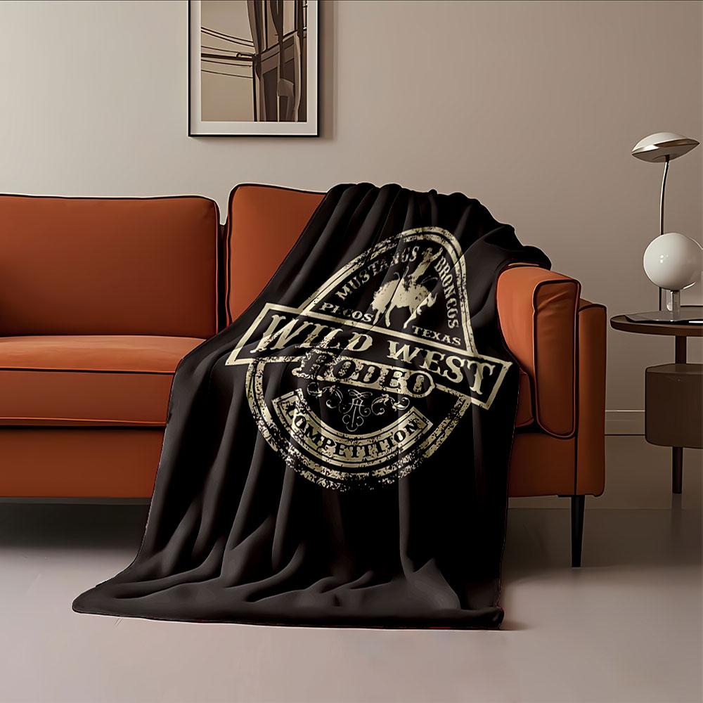 Wild West Rodeo Blanket for all seasons blanket lunch break throw gift