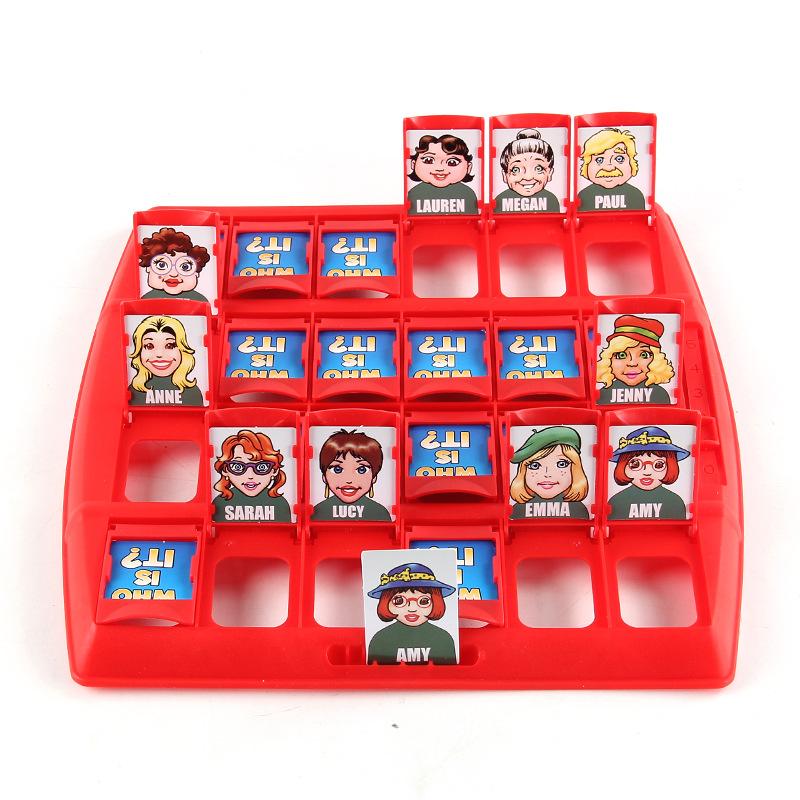 Who Am I? Guessing Game Family Interactive Board Game with Character Cards for Kids' Logical Thinking Educational Toy