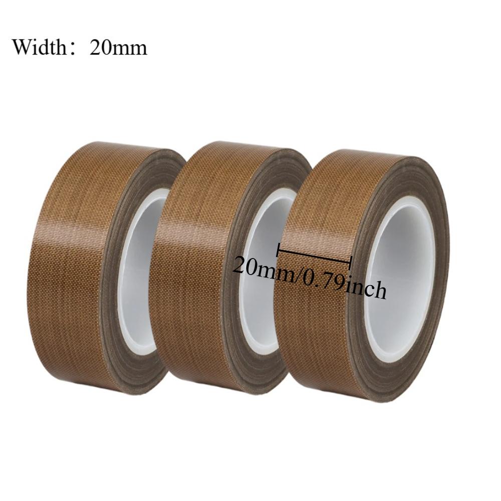 3PCS PTFE Insulation Friction Resistance High Temperature Special Tape 300° C Heat-resistant Adhesive Tape Multi-Width Selection