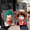 Funda Back Phone Cover Case for iPhone 17 Pro Max Air XS XR 12 16 Plus 13 Mini 7 8 SE 11 14 15 One Piece Cool Luffy Zoro