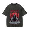 Ryomen Sukuna Tshirt Jujutsu Kaisen Death Metal Style Tee Vintage Washed Oversized Retro Dark Anime Graphic Harajuku Men Top