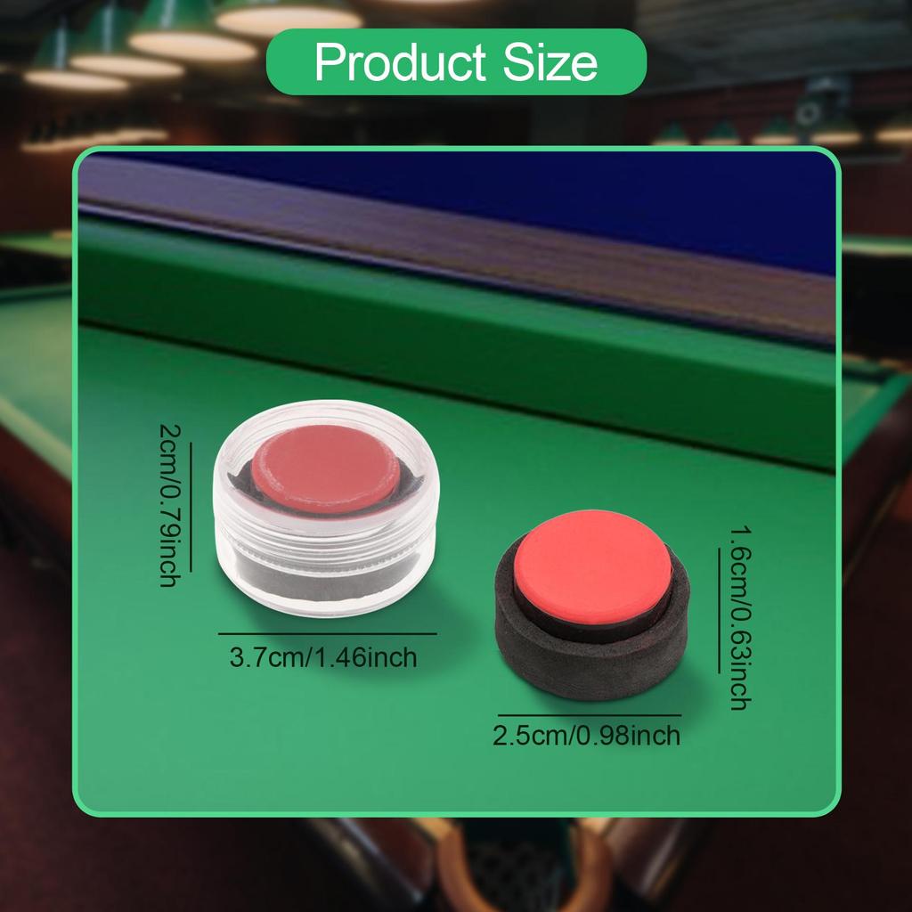 Pool Cue Chalk Sports Portable Professional Tournament Use for Club Bar Home
