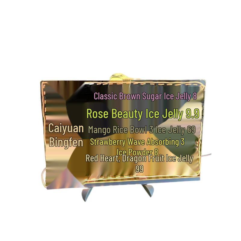 Erasable Luminous Blackboard Sign - Fluorescent Writing Display for Street Stalls