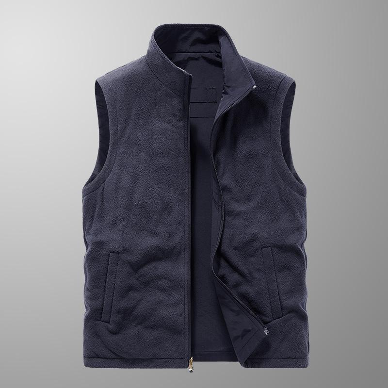 

Осенне-зимний двухсторонний жилет мужской жилет бархатный жилет безрукавка 6XL