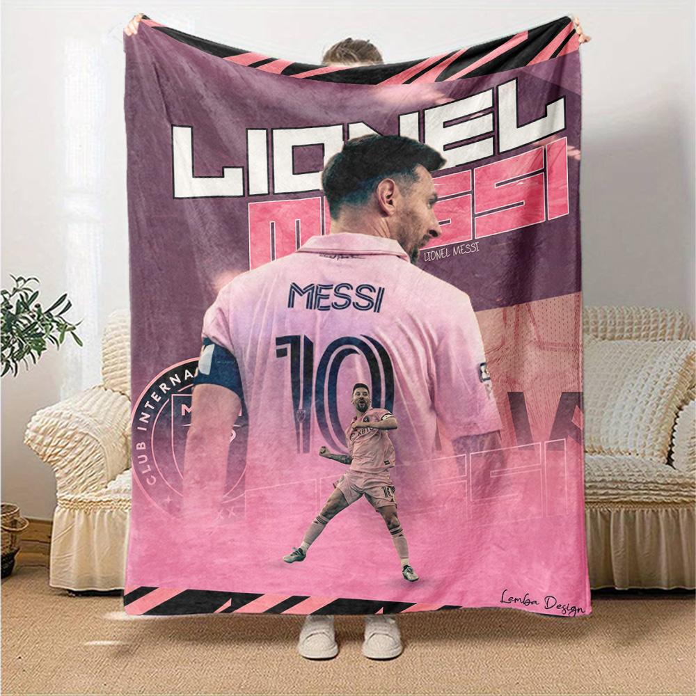 Moisai Pink Jersey Blanket Ultra-Soft Great for Picnics Chair Office for All Seasons Stylish Decor Best Holiday Gift for Friends Family