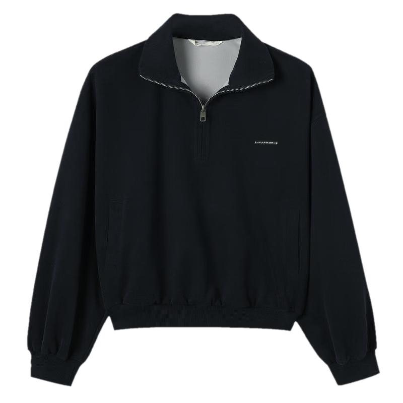 TonLion Women's Half-Zip Lapel Sweatshirt