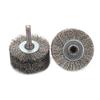 Efficient Stainless Steel Wire Wheel Brush, 2 Diameter, Ensures Effective Metal Cleaning & Deburring, 6mm Shank