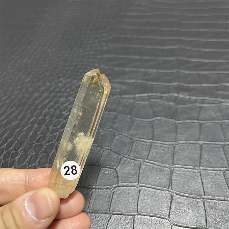 Hot for sale!Natural yellow crystal wand point crystal smoky topaz point reiki healing as a gift