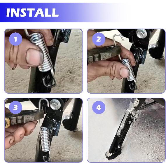 6PCS Motorcycle Kickstand Springs with 3 Size,Steel Kick Stand Spring of Mini Bike Kickstand,Universal Motorcycle Accessories Spring Kit for Bicycle
