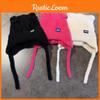 Colored Candy Sweet Cat Ear Shaped Women Warm Knitted Hat With Protection Ear