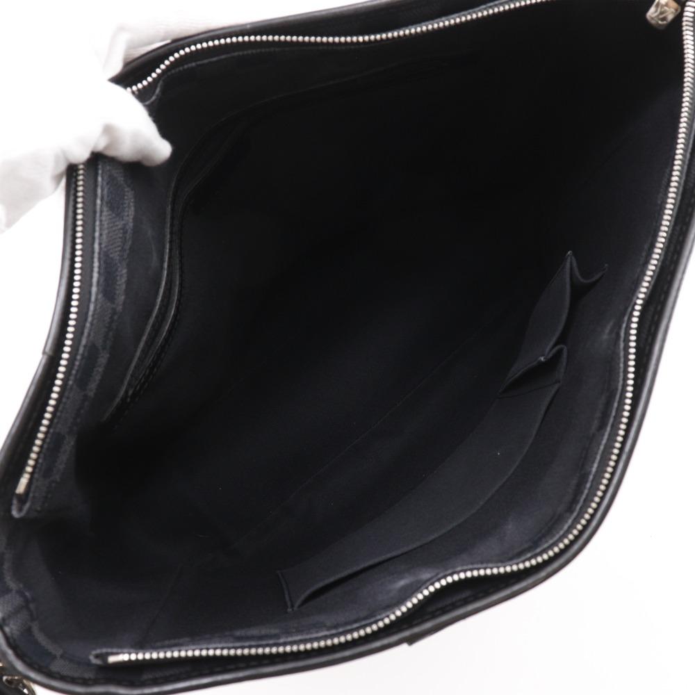 Louis Vuitton Tadao Handbag N51192 2WAYShoulder Tote Bag Black Damier Grafitto Canvas Mens Used