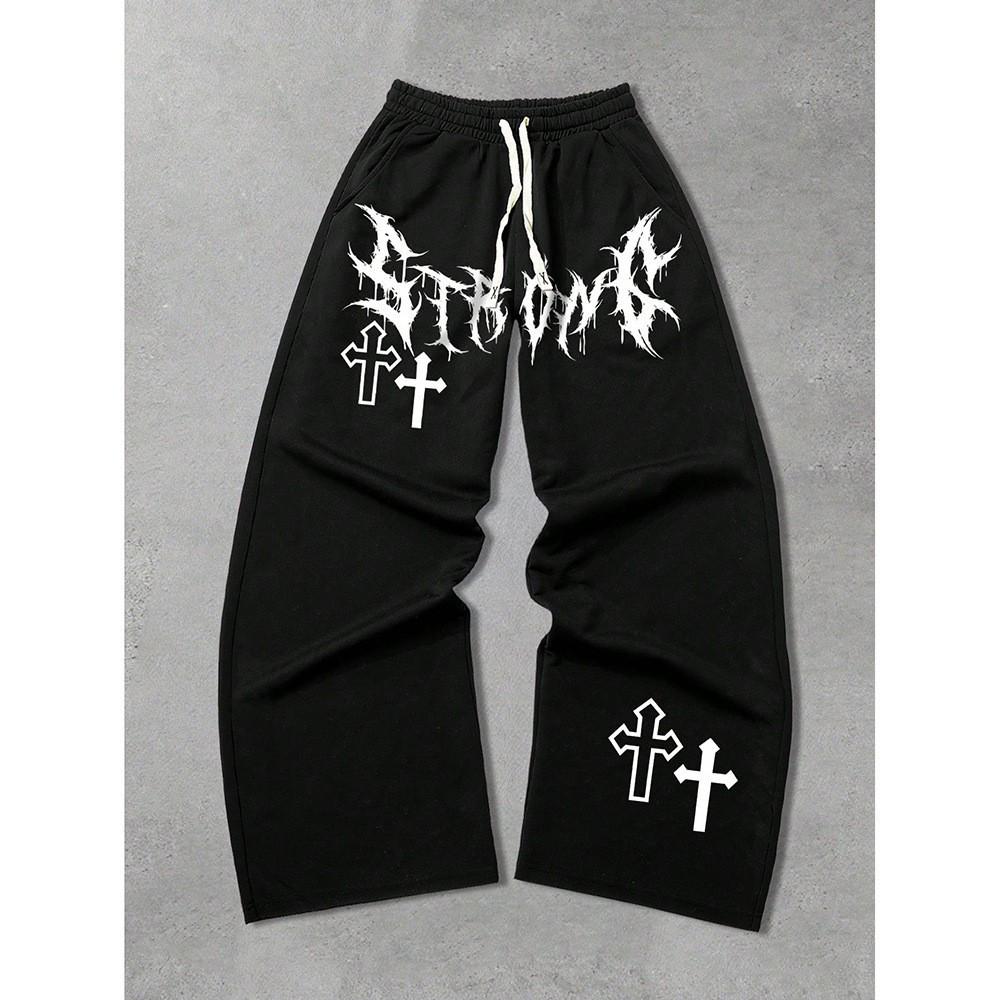 Pantaloni de Catifea Casual Trendy Hip Hop pentru Bărbați, Croială Largă