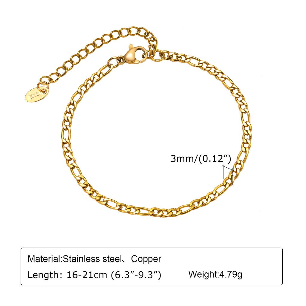 Women Stainless Steel Chain Bracelet, Gold Plated Twist Paperclip Adjustable Link Bracelet,Chunky Stackable Layered Jewelry