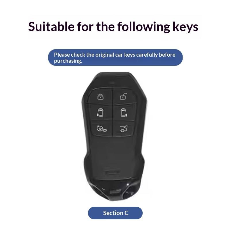 Zinc Alloy Leather Car Remote Key Cover For Xpeng X9 G6 Suede G9 P7I P5 Protector Keychain Shell Auto Car Accessories
