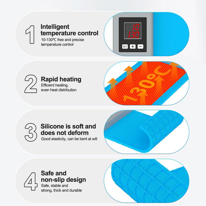 SUNSHINE LS3 Mini LCD Screen Remover Heating Stage Separator Pad For Phone IPad Repair Separation Pad LCD Dismantling Treasu