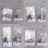 50/100Pcs Transparent Christmas Snowman Cookie Bags Plastic Candy Packaging Bags  New Year