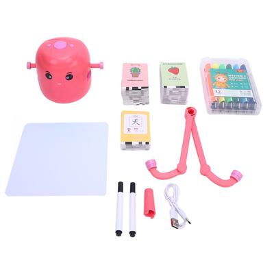 Smart Drawing Robot Educational Painting Learning Robot with Learning Word Cards Colored Pens for