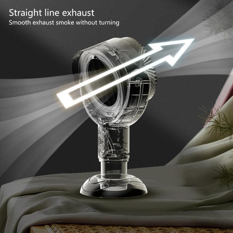 Adjustable Desktop Range Hood Soot Purifying Device Quiet Operation Kitchen Exhaust Hood ABS Texture for Kitchen