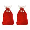 Saco de Armazenamento Saco com Cordão para Crianças 2 Peças Vermelho Doce de Natal Presente