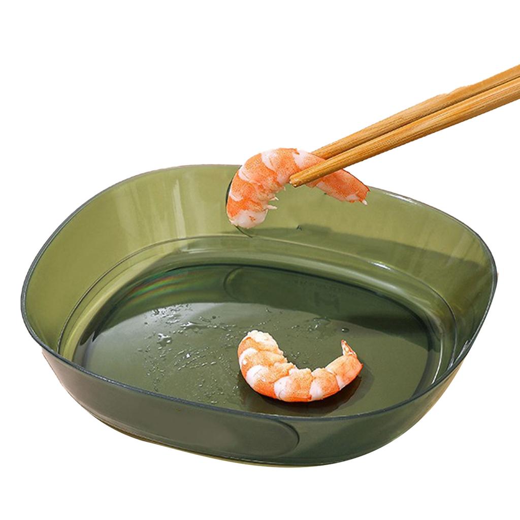 Spit Bone Plate Transparent Reusable Glossy Surfaces Multifunctional Dessert Fruit Dish for Home