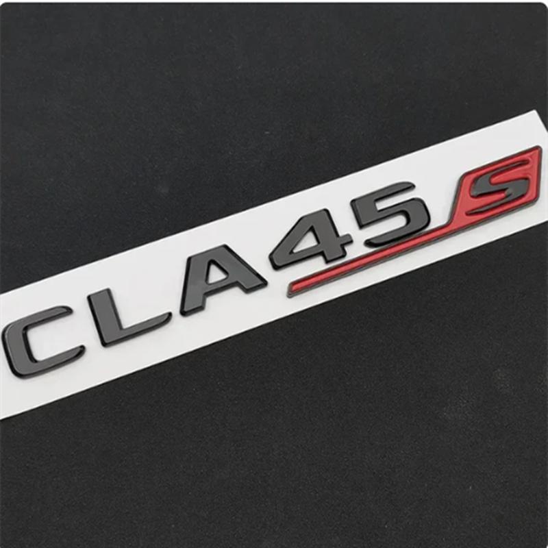3D MM59 ABS Chrom Für Mercedes CLA 45 S AMG C117 C118 CLA45S TURBO Auto Kofferraum Abzeichen Emblem Logo Aufkleber Buchstaben Auto Zubehör