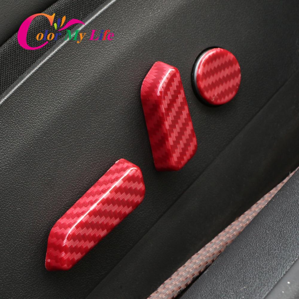 Car Seat Adjustment Knob Button Switch Trim for Tesla Model 3 Y Model3 ModelY 2017 - 2022 Cover ABS Chrome Accessories