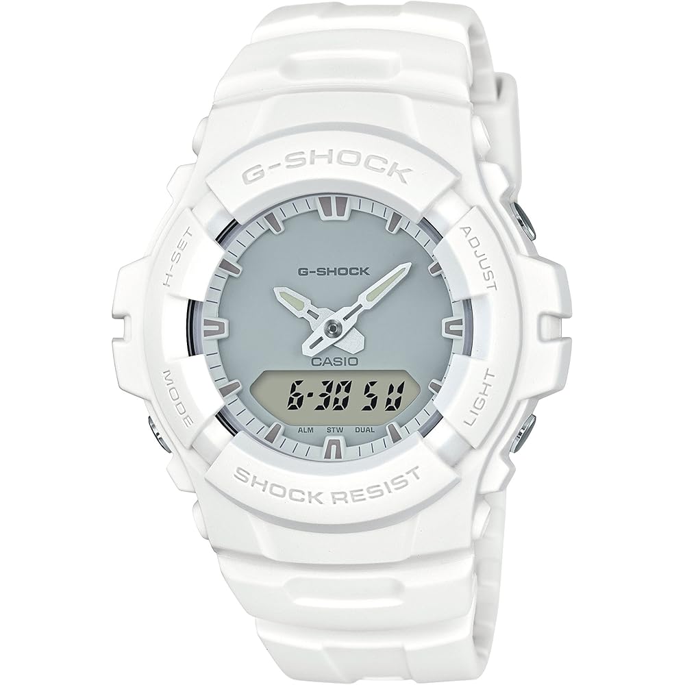Casio G-Shock G-100CU-7AJF Men's Watch Water Resistant Digital Display White