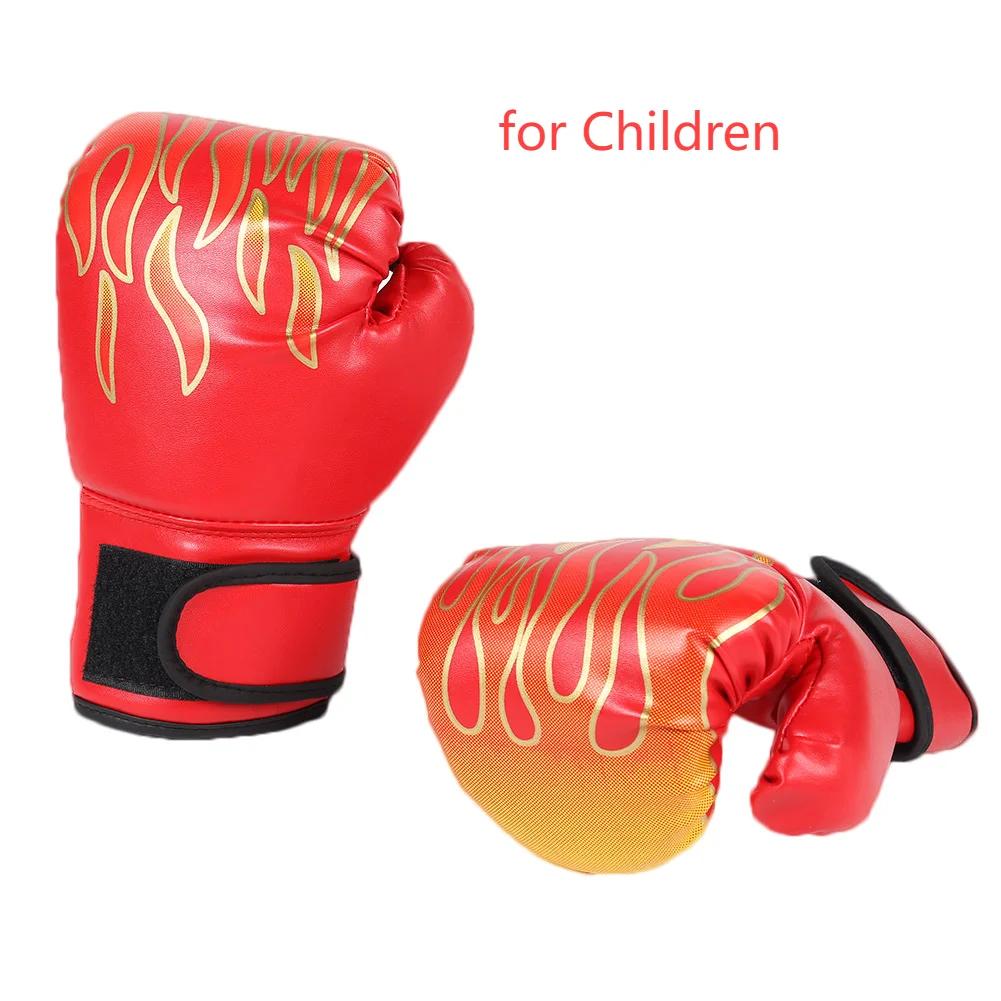 PU Boxing Gloves Fighting Kick Boxing Gloves Karate Muay Thai Training Workout Kickboxing Gloves Taekwondo Protector Adult Child