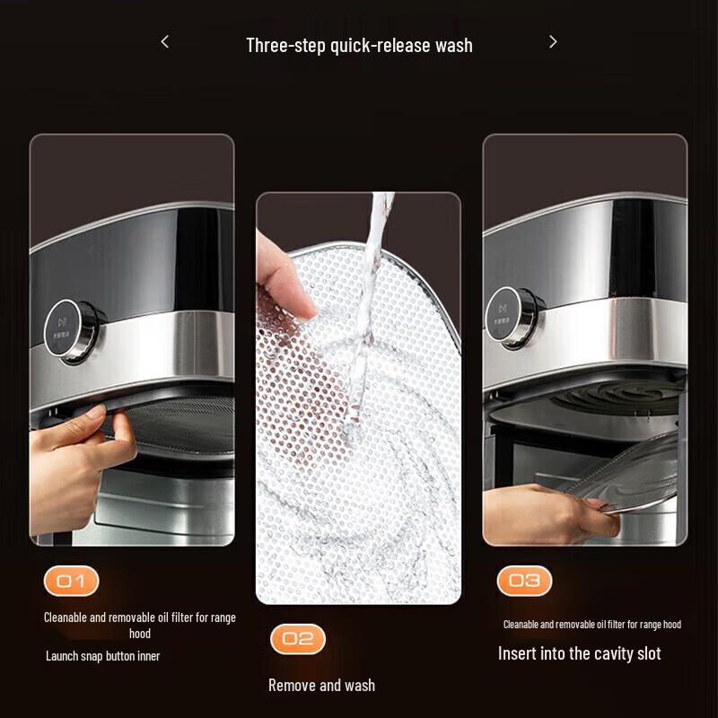 Midea 6.5L Smart Air Fryer with Steam & Visible Window CN plug (adapter included)