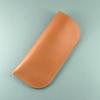 AIKA Genuine Leather Eyeglass Case with Sleeve [Tochigi Leather] (Biscuit)