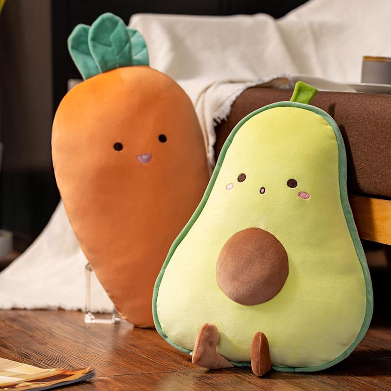 Adorable Carrot Veggie Plush Toys Cartoon Mushroom Avocado Banana Girls Gift Kid