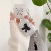 Polka Dot Bow Is Suitable for AirPods Gen 1 Protective Cover, Gen 2 Gen 1 Pro 1 Apple Bluetooth Earphones, Transparent Case