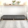 Vidaxl 2-Seater Foldable Sofa, Light Gray, Upholstered In Fabric