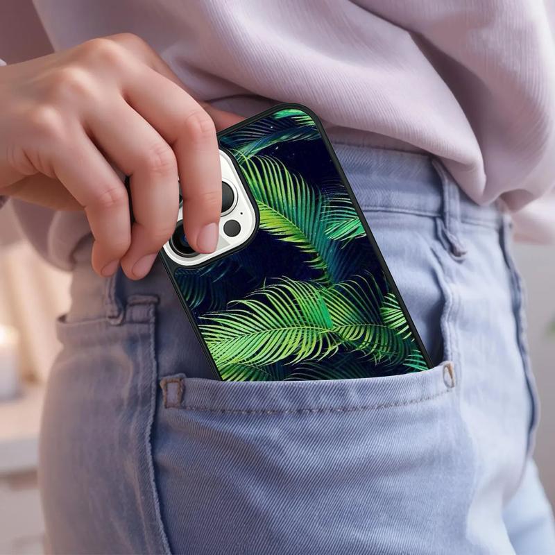 Tropical Palm Trees Leaf Plant Phone Case For iPhone 17 Air 15 16e 14 13 Pro Max Coque 12 11 Pro Max PLUS cover