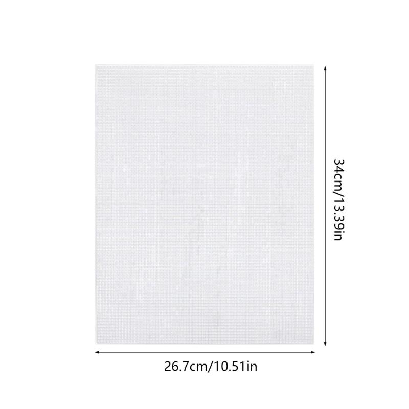 Pack Of Plastic Canvas Fabric Sheets Permanent Crafting Component For Embroidery Sewing Projects