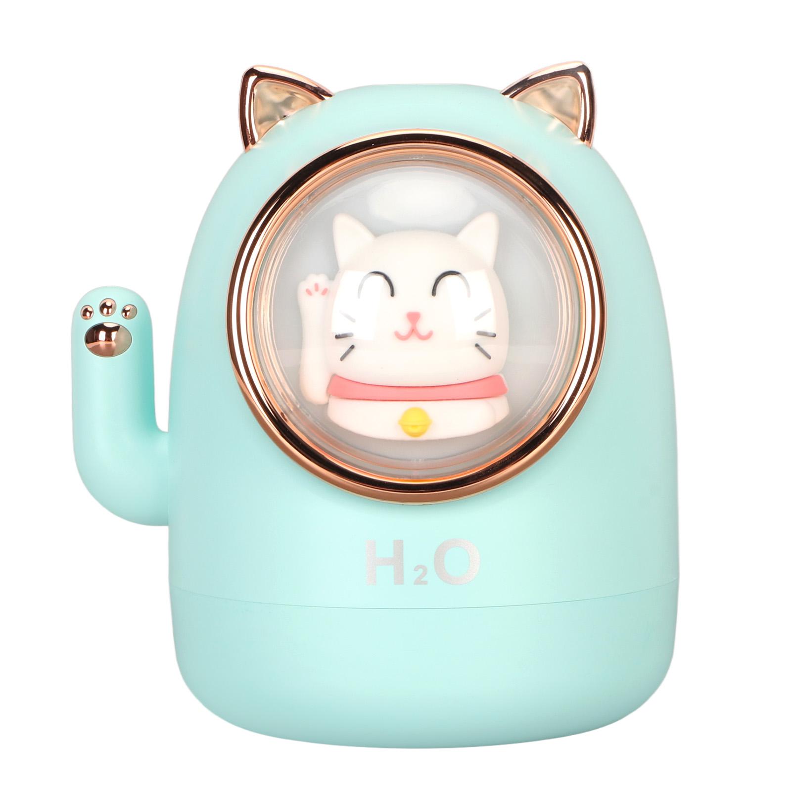 

Увлажнитель воздуха Аромадиффузор в форме кошки Емкость 400 мл Увлажнитель воздуха с таймером Домашнее украшение для комнаты