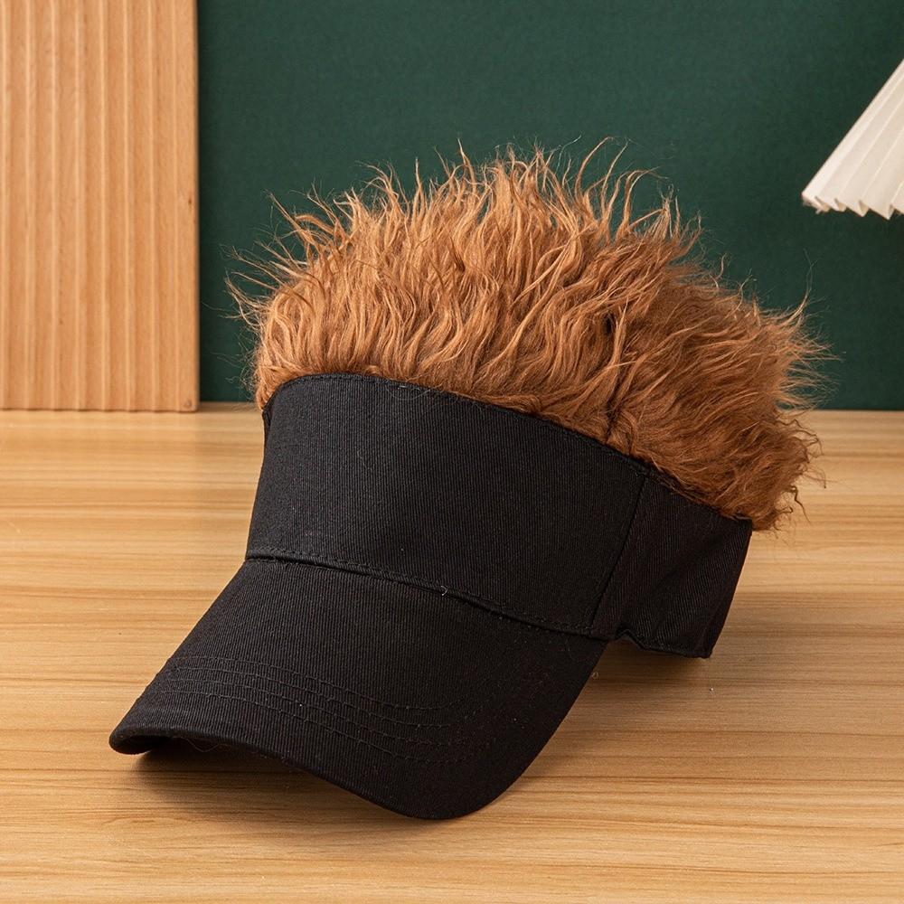 Multicolor Wig Hat UV Protection Men's Sunshade Cap Funny Hairpiece Baseball Cap Performance