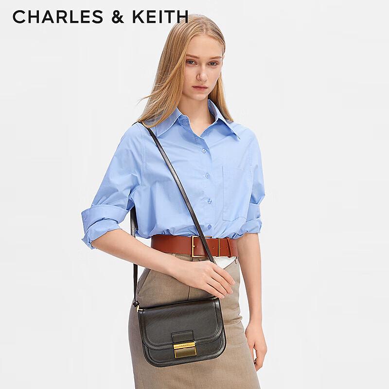 CHARLES & KEITH Retro Flap Shoulder Bag