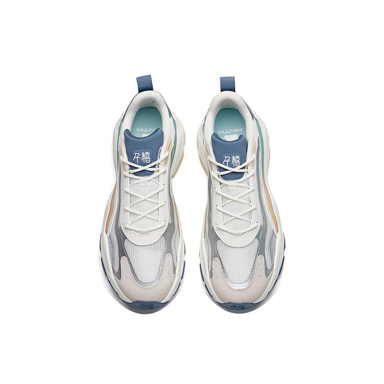 New Anta Millennium 4.0 Anti Slip Wear Resistant Low Top Sports Casual Shoes White Gray Silver 112228890-3